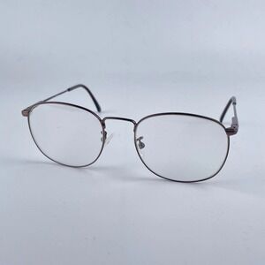 Vintage Safilo 3832 Unisex Eyeglasses Frame Brown Metal Full Rim 53-20-140 mm